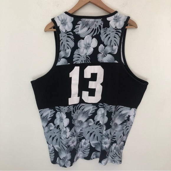 Asphalt Floral Number 13 Tank Top - Picture 7 of 14